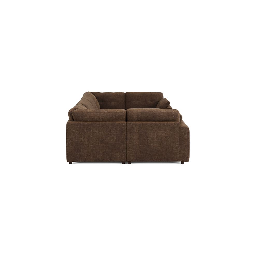 Marley Small U-Shape Modular Corner Sofa in Lila Chocolate Fabric - Group 10 4