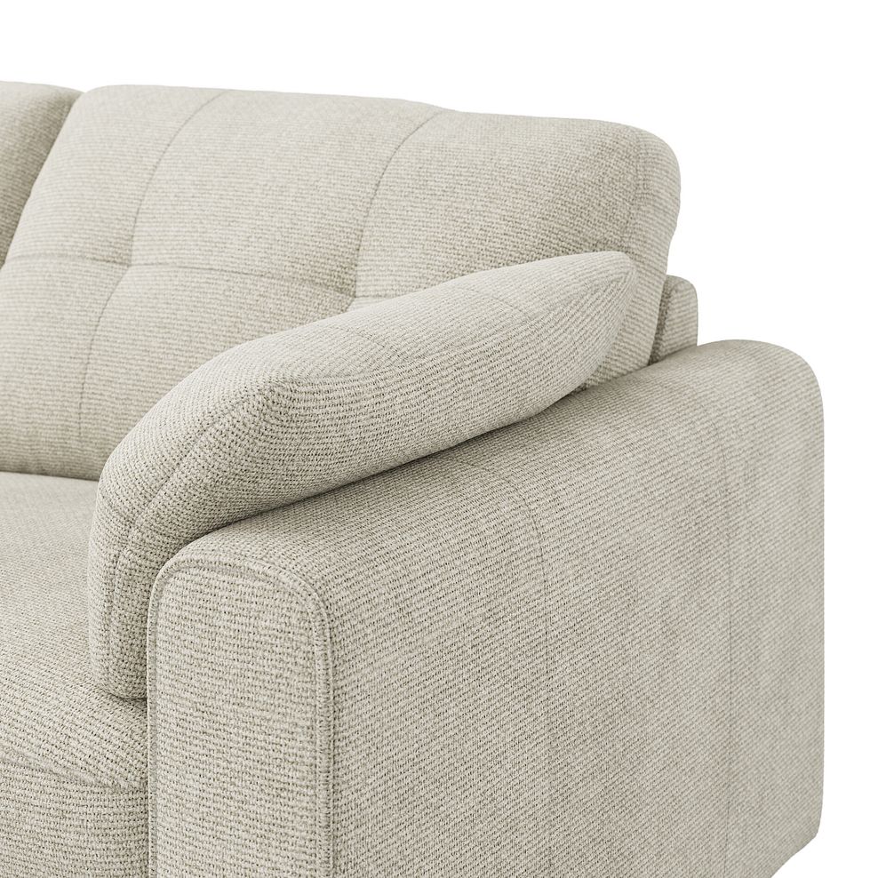 Marley Small U-Shape Modular Corner Sofa in Lila Ivory Fabric - Group 10 6