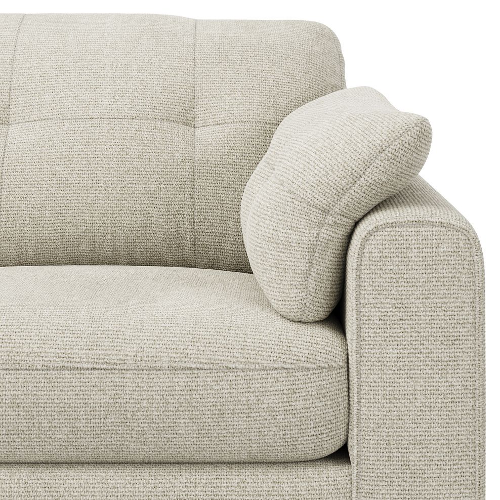Marley Small U-Shape Modular Corner Sofa in Lila Ivory Fabric - Group 10 9