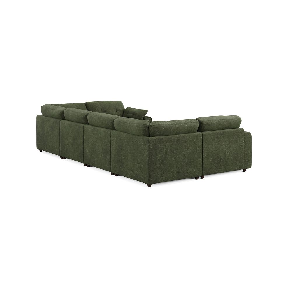 Marley Small U-Shape Modular Corner Sofa in Lila Pine Fabric - Group 10 2