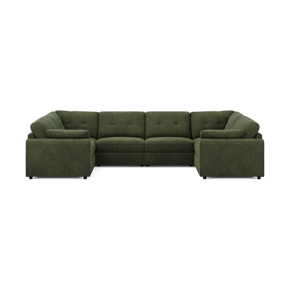 Marley Small U-Shape Modular Corner Sofa in Lila Pine Fabric - Group 10 3