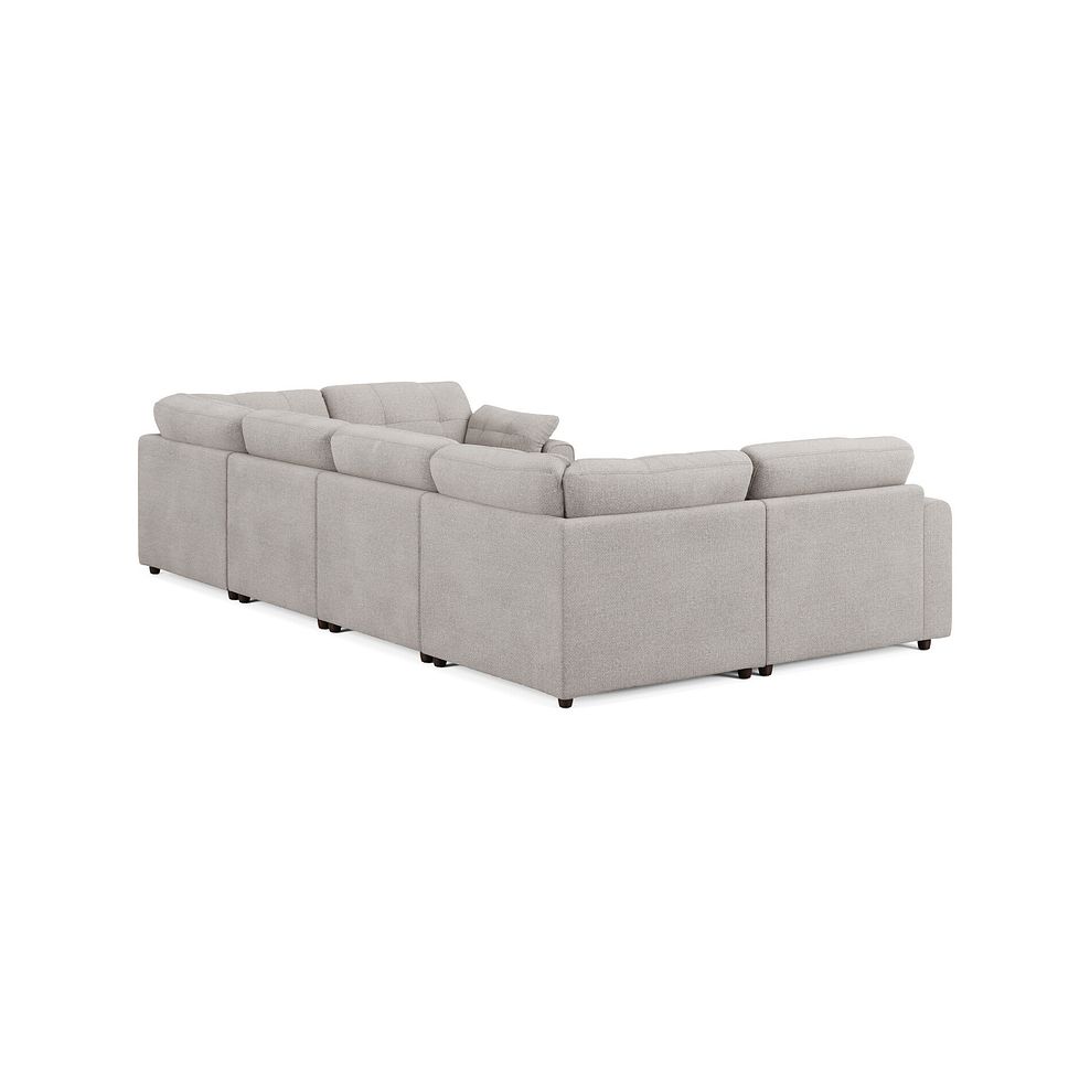 Marley Small U-Shape Modular Corner Sofa in Lila Stone Fabric - Group 10 2