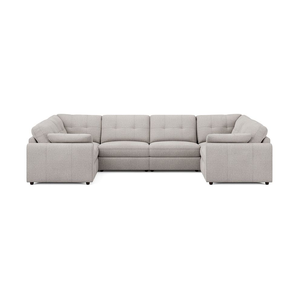 Marley Small U-Shape Modular Corner Sofa in Lila Stone Fabric - Group 10 3