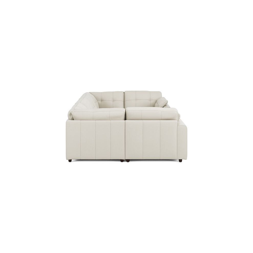 Marley Small U-Shape Modular Corner Sofa in Oslo Bone China Leather - Group 10 4