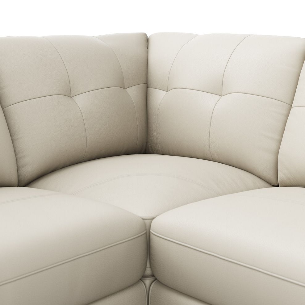 Marley Small U-Shape Modular Corner Sofa in Oslo Bone China Leather - Group 10 6