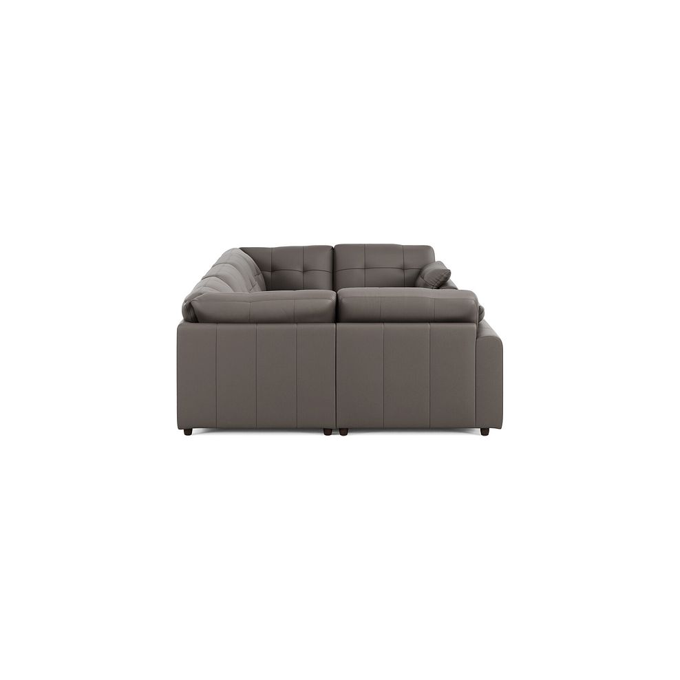 Marley Small U-Shape Modular Corner Sofa in Oslo Elephant Grey Leather - Group 10 4