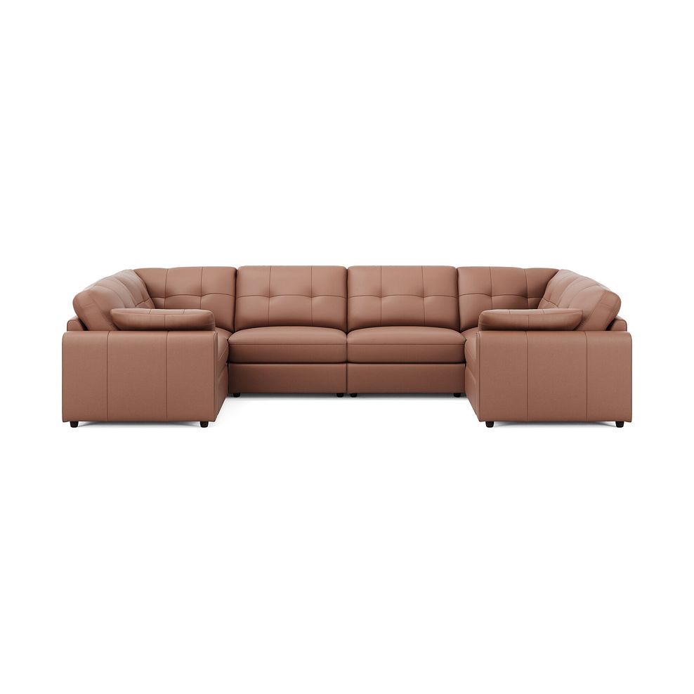 Marley Small U-Shape Modular Corner Sofa in Oslo Mocha Mouse Leather - Group 10 2