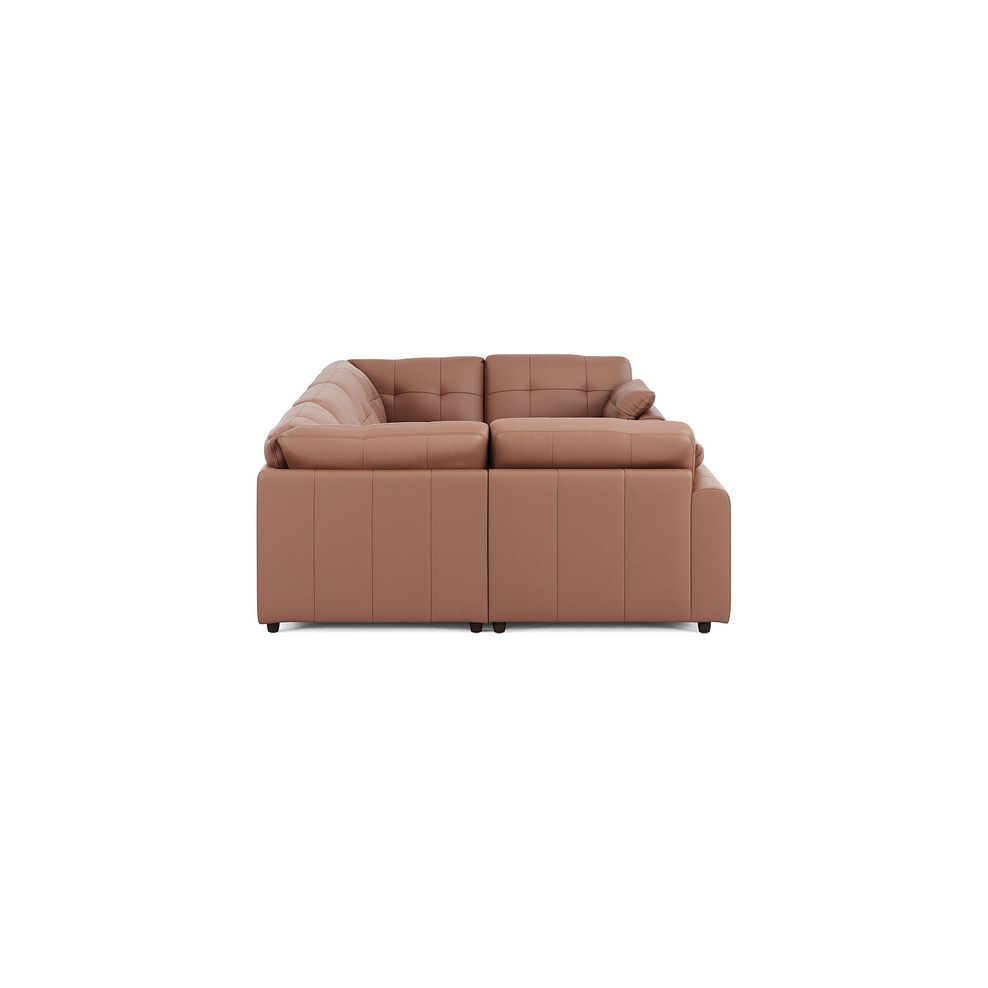 Marley Small U-Shape Modular Corner Sofa in Oslo Mocha Mouse Leather - Group 10 4