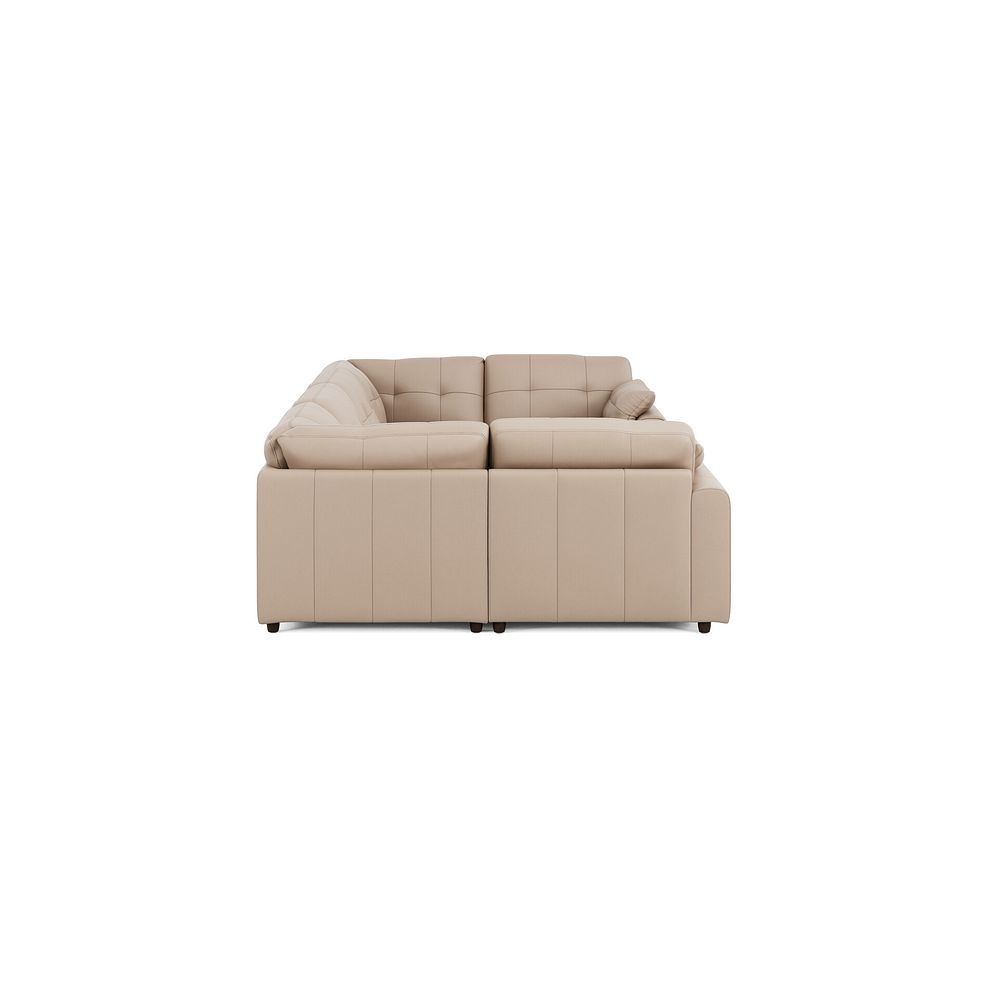 Marley Small U-Shape Modular Corner Sofa in Oslo Mushroom Leather - Group 10 4