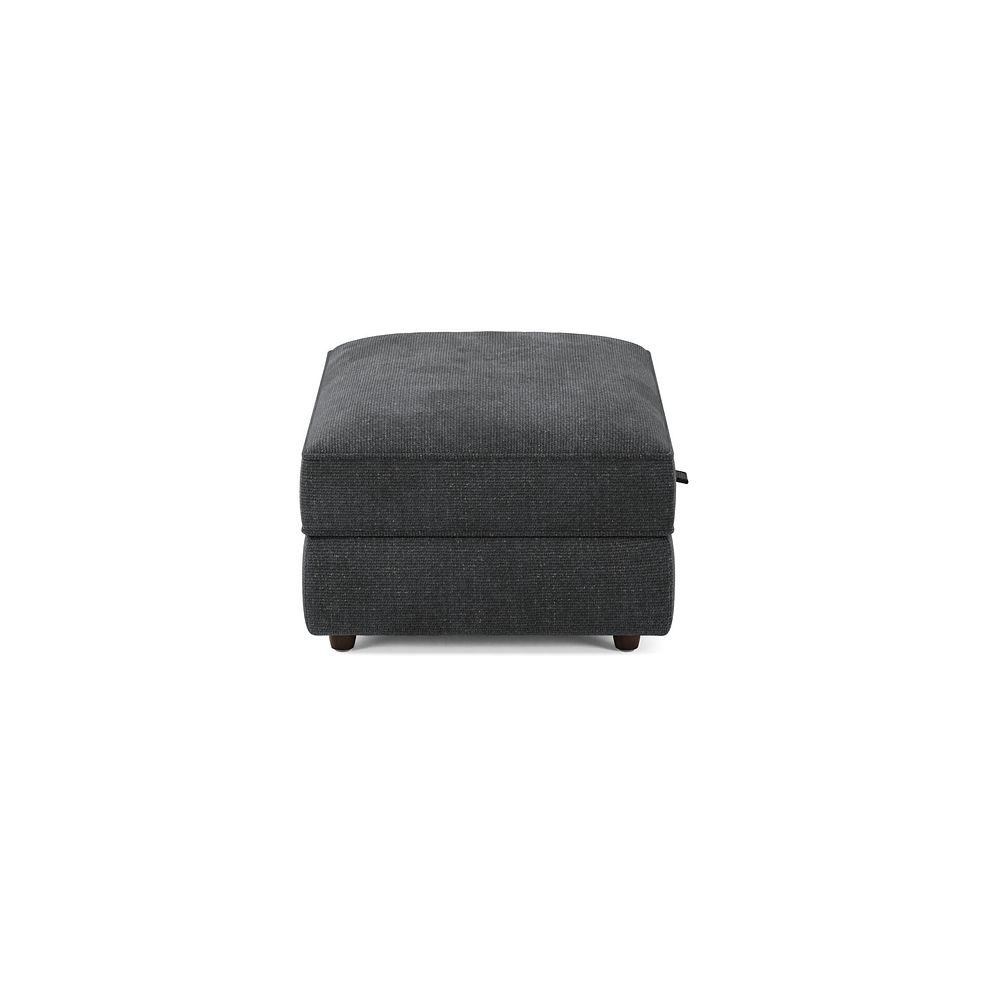 Marley Storage Footstool in  Lila Charcoal Fabric 5