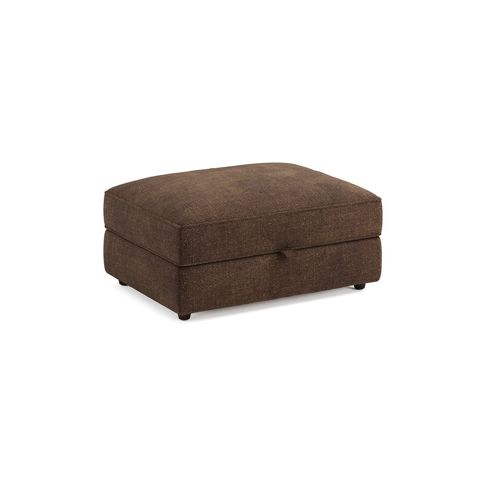 Marley Storage Footstool in  Lila Chocolate Fabric 1