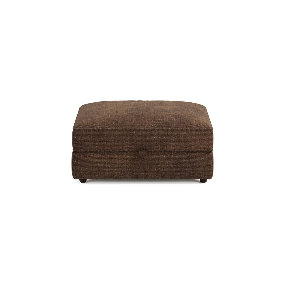 Marley Storage Footstool in  Lila Chocolate Fabric 4