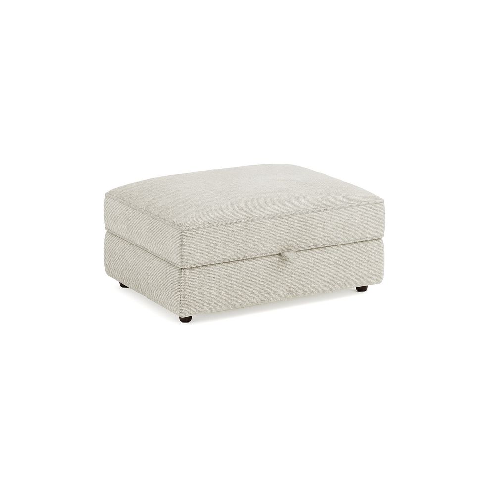 Marley Storage Footstool in  Lila Ivory Fabric 1