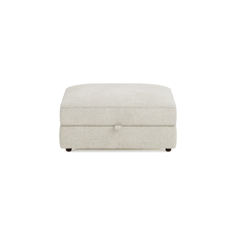 Marley Storage Footstool in  Lila Ivory Fabric 4