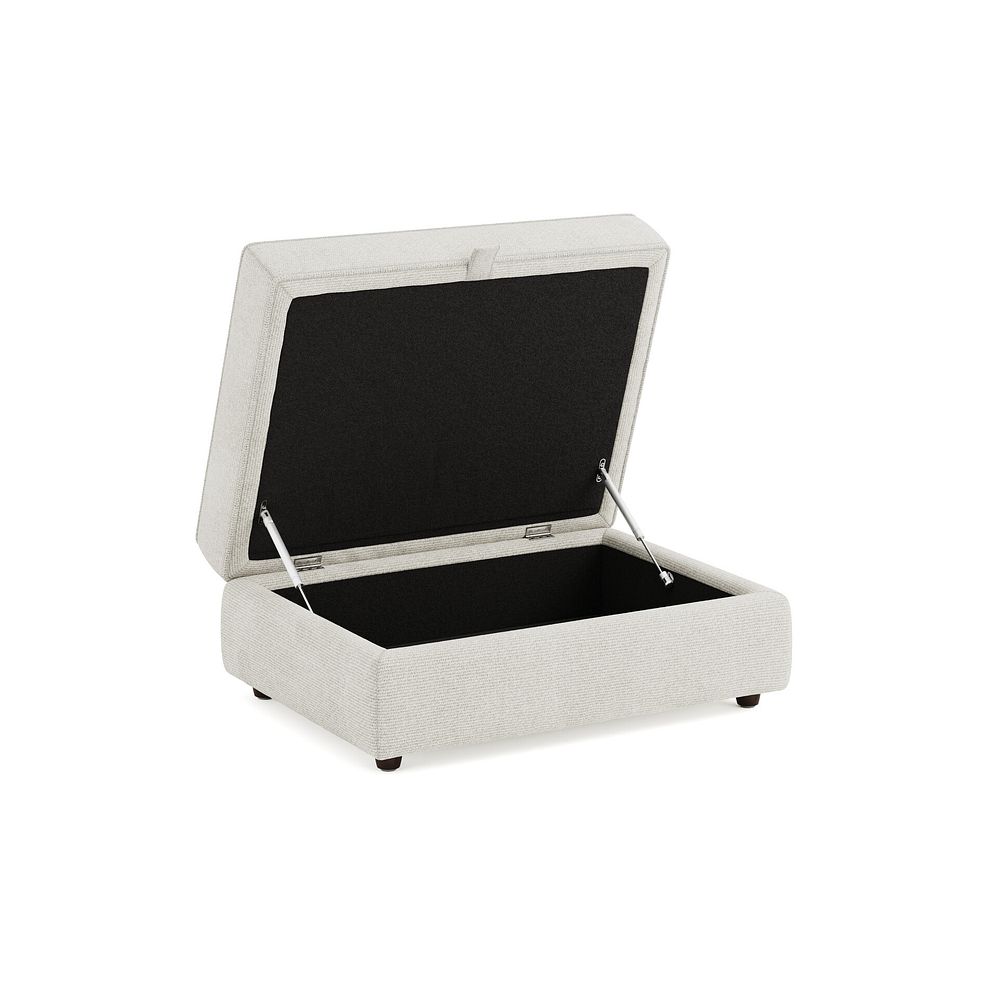 Marley Storage Footstool in  Lila Ivory Fabric 2