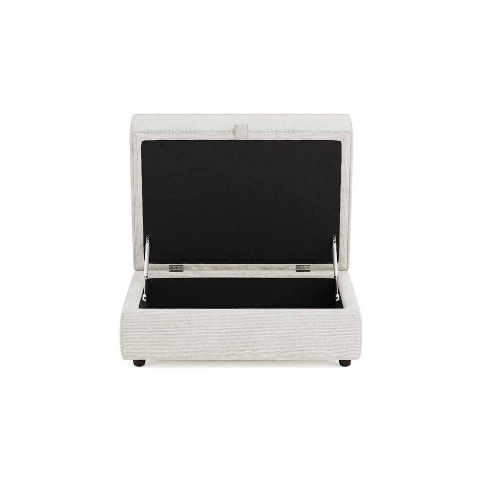 Marley Storage Footstool in  Lila Ivory Fabric 7