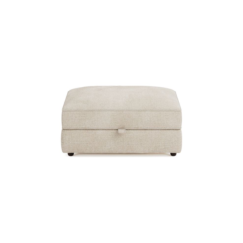 Marley Storage Footstool in  Lila Natural Fabric 4