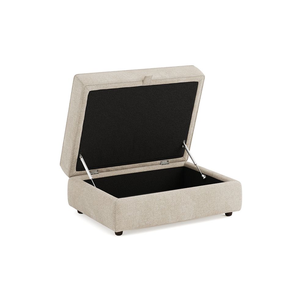 Marley Storage Footstool in  Lila Natural Fabric 2