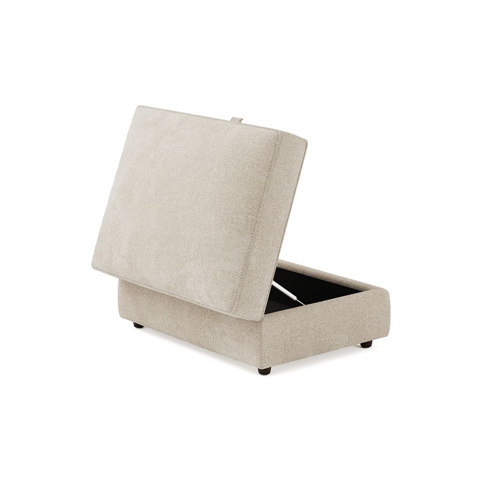 Marley Storage Footstool in  Lila Natural Fabric 6
