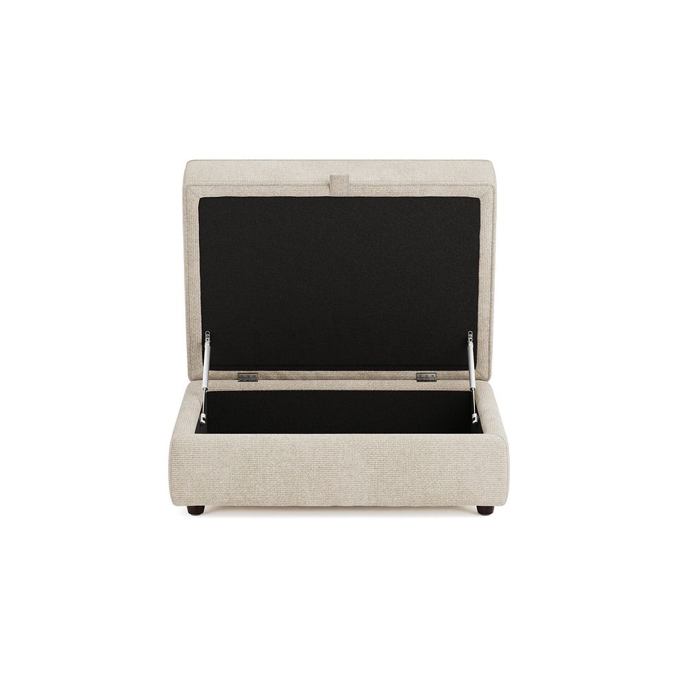 Marley Storage Footstool in  Lila Natural Fabric 7