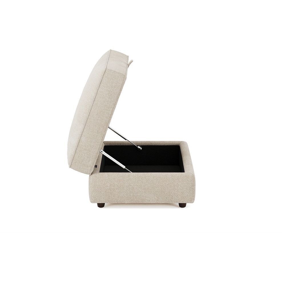Marley Storage Footstool in  Lila Natural Fabric 8
