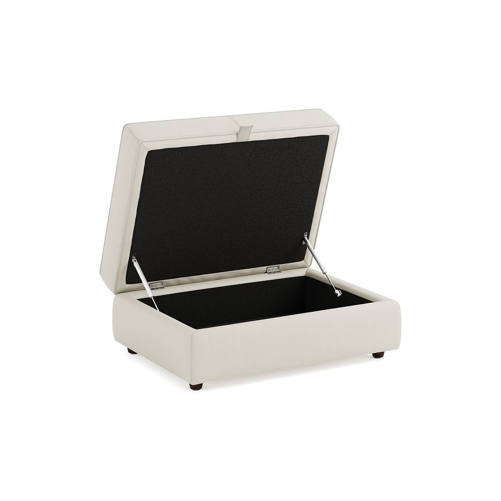 Marley Storage Footstool in  Oslo Bone China Leather 2