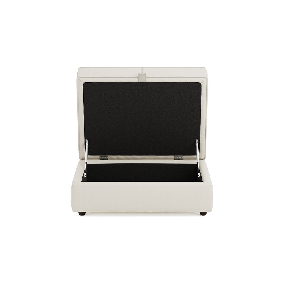 Marley Storage Footstool in  Oslo Bone China Leather 4