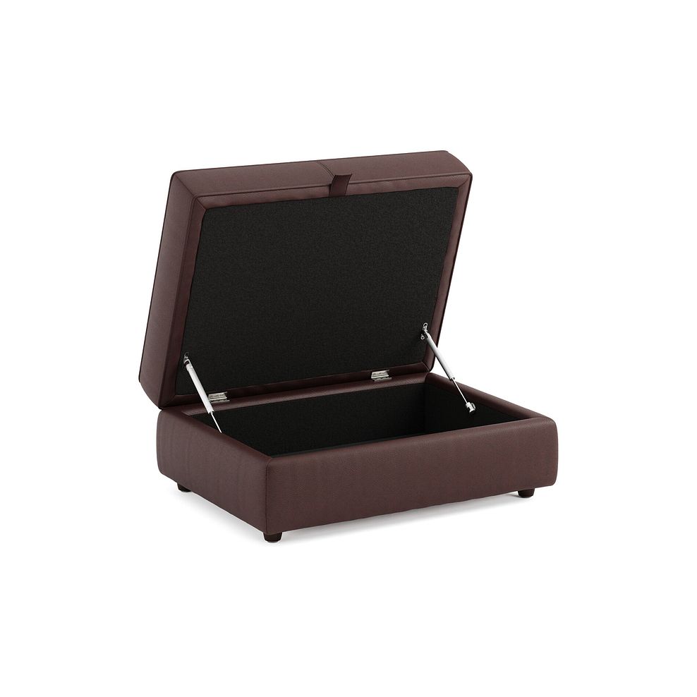 Marley Storage Footstool in  Oslo Chestnut Leather 2