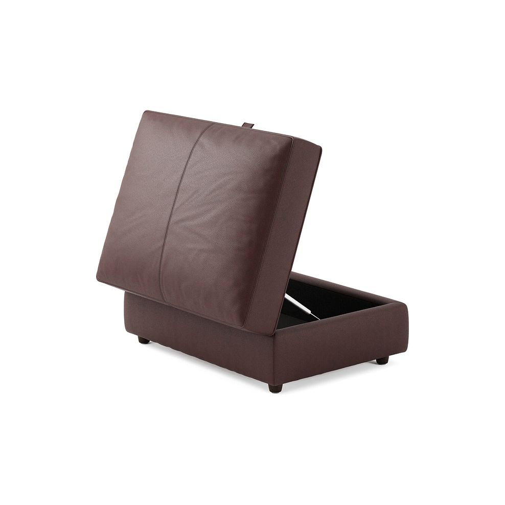 Marley Storage Footstool in  Oslo Chestnut Leather 3