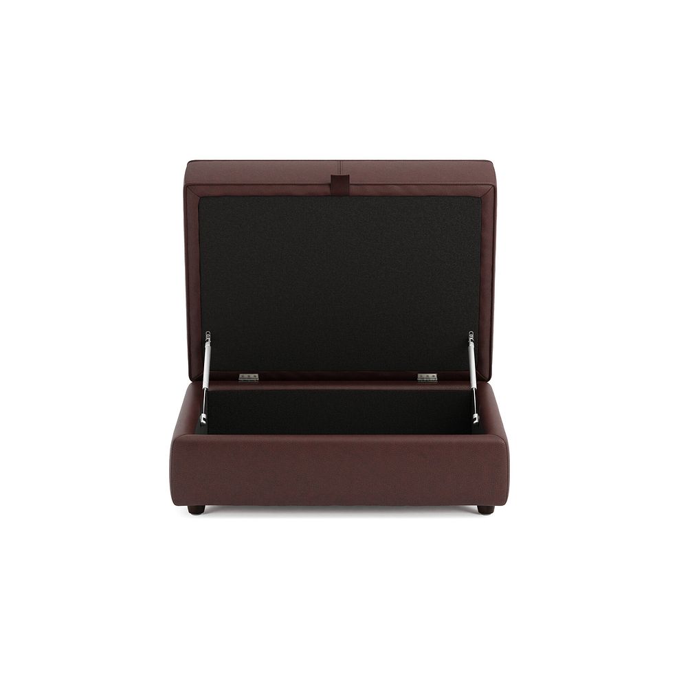 Marley Storage Footstool in  Oslo Chestnut Leather 4