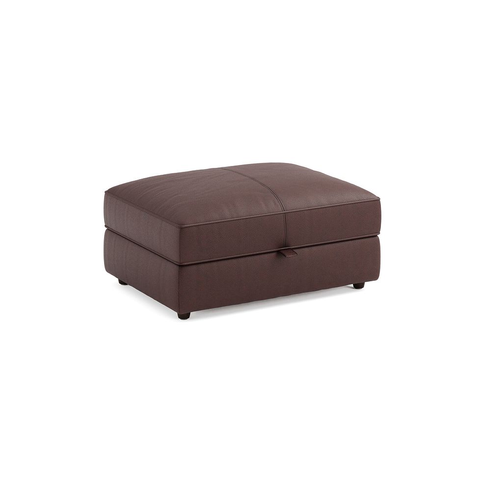 Marley Storage Footstool in  Oslo Chestnut Leather 1
