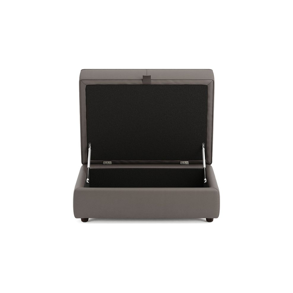 Marley Storage Footstool in  Oslo Elephant Grey Leather 4