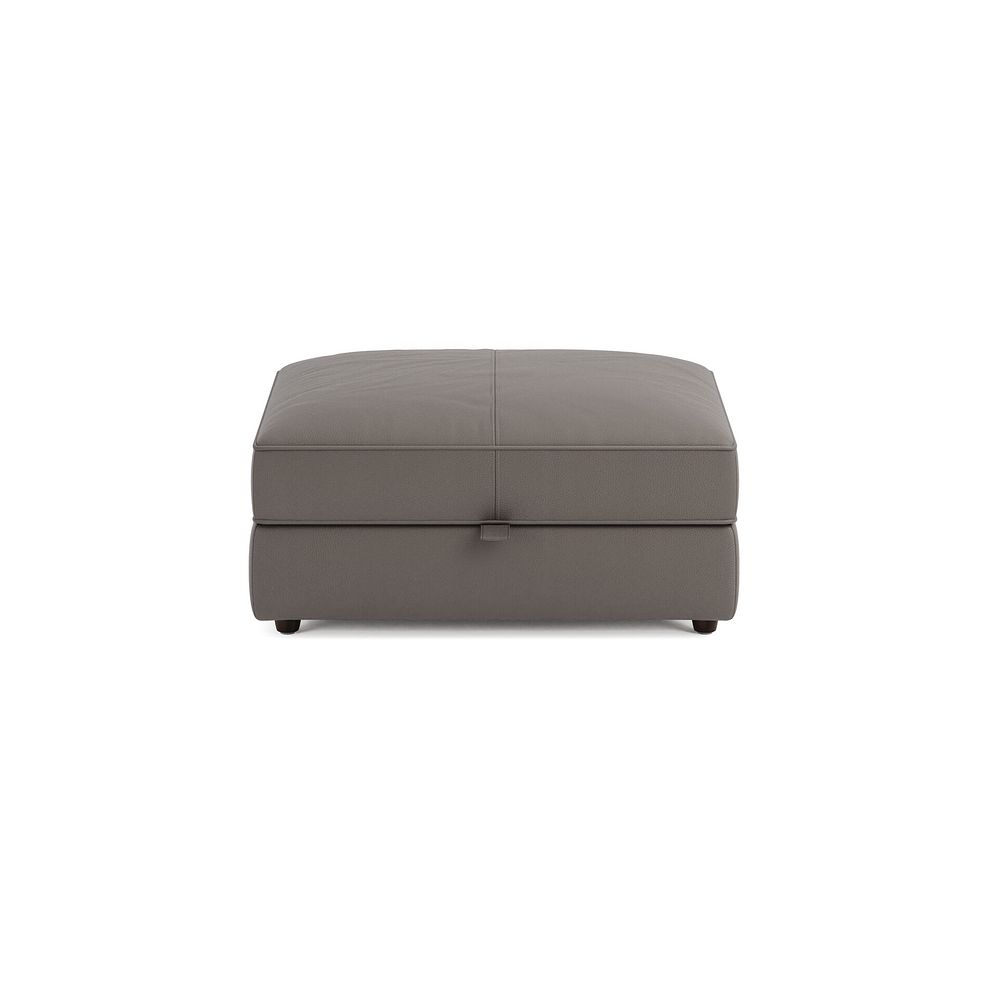 Marley Storage Footstool in  Oslo Elephant Grey Leather 7