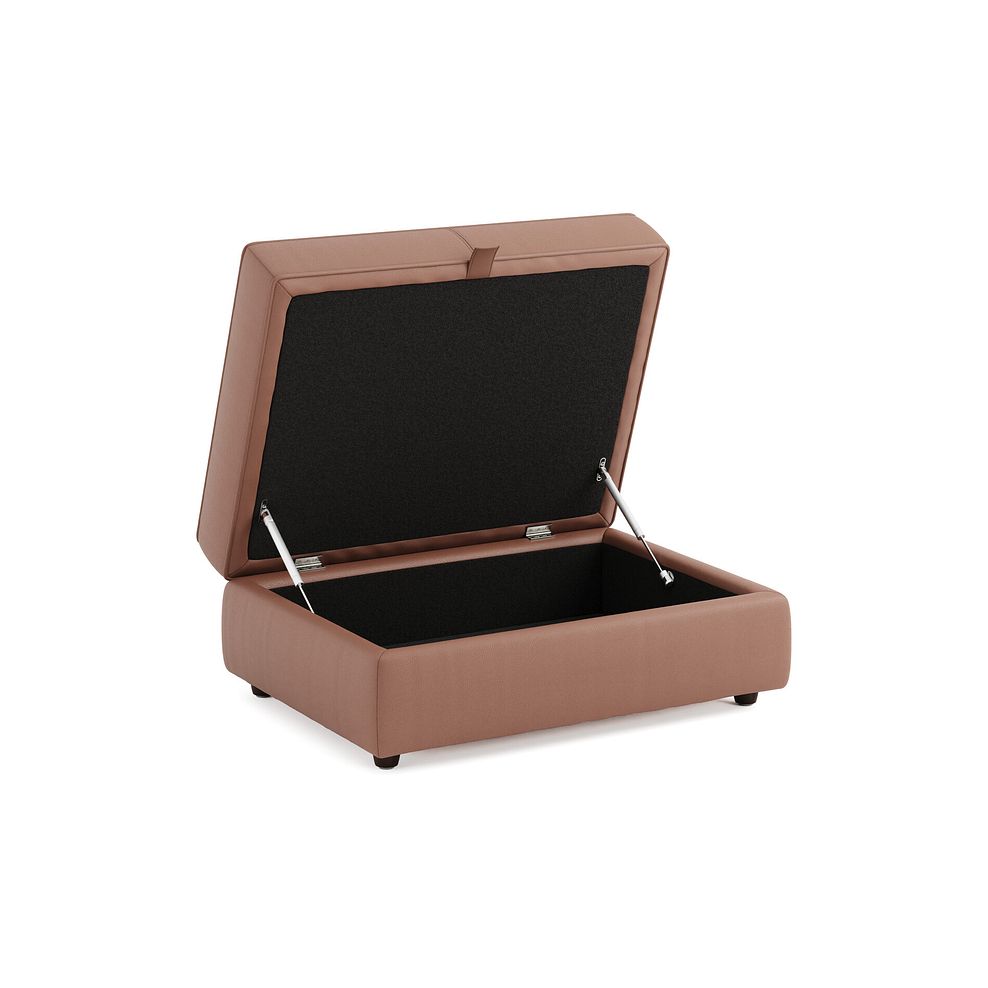 Marley Storage Footstool in  Oslo Mocha Mouse Leather 2