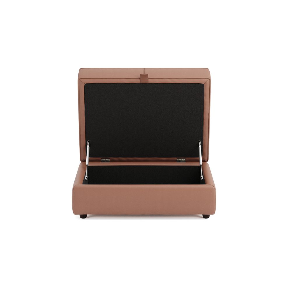 Marley Storage Footstool in  Oslo Mocha Mouse Leather 4