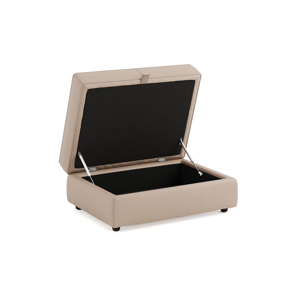Marley Storage Footstool in  Oslo Mushroom Leather 2