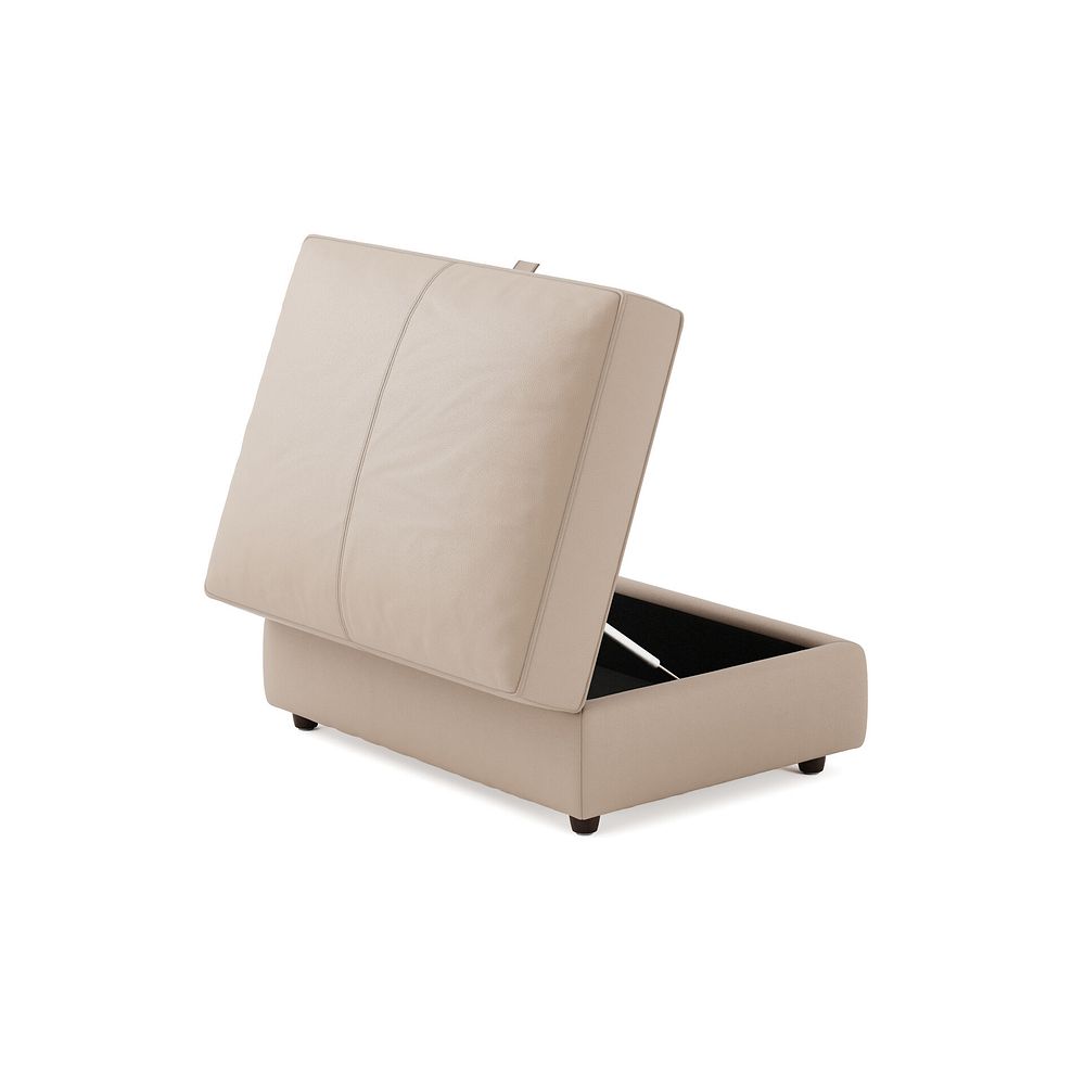 Marley Storage Footstool in  Oslo Mushroom Leather 3
