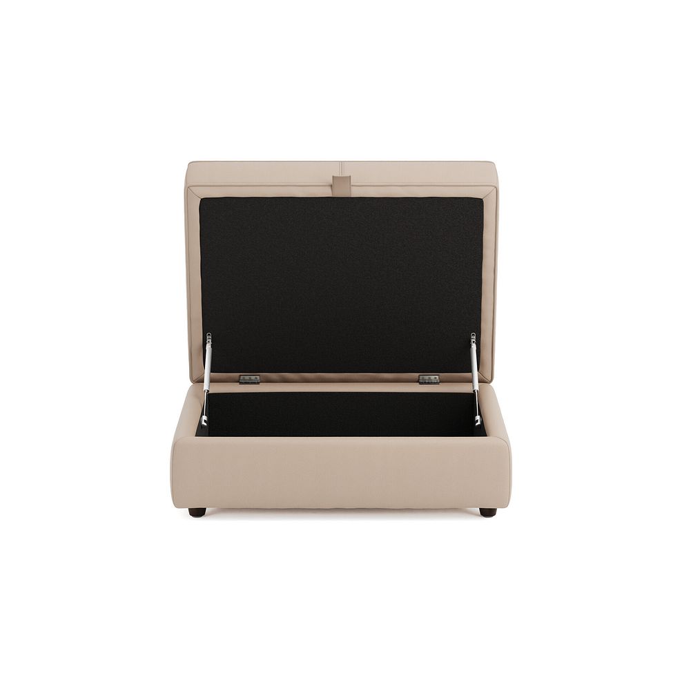 Marley Storage Footstool in  Oslo Mushroom Leather 4