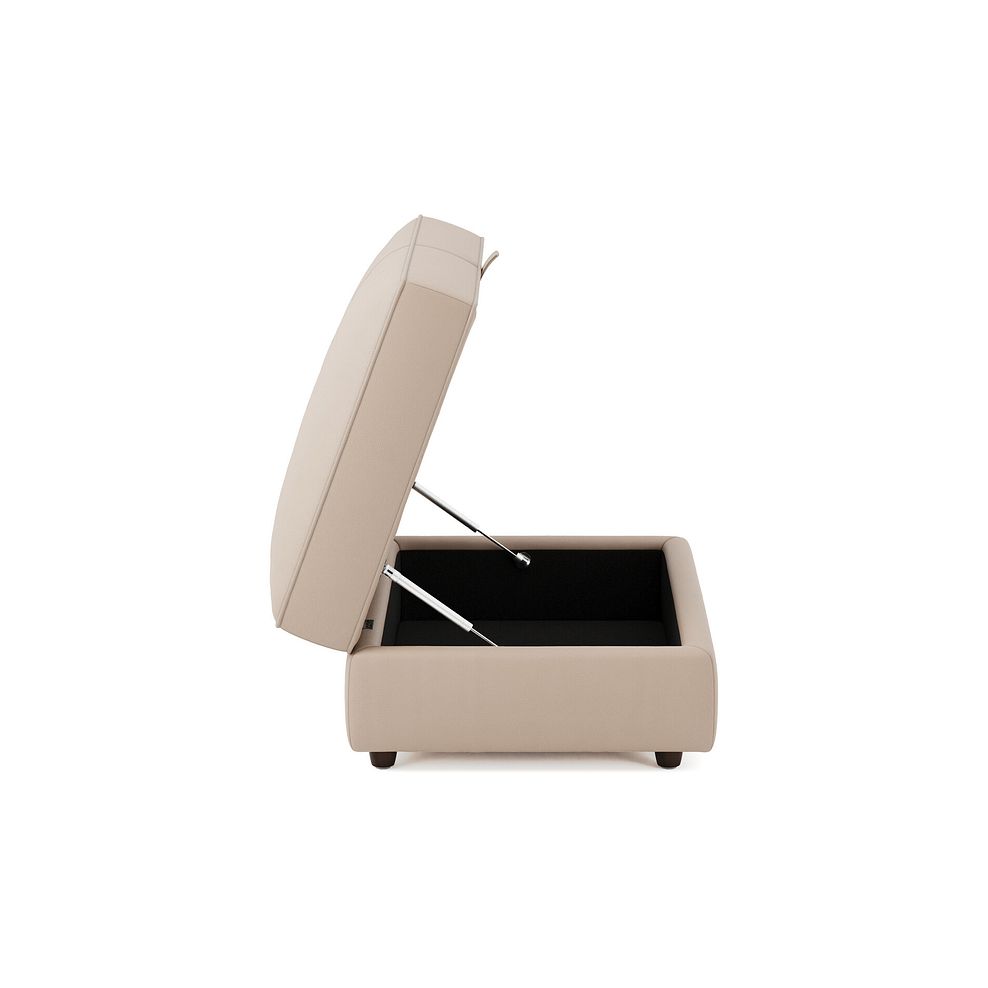 Marley Storage Footstool in  Oslo Mushroom Leather 5