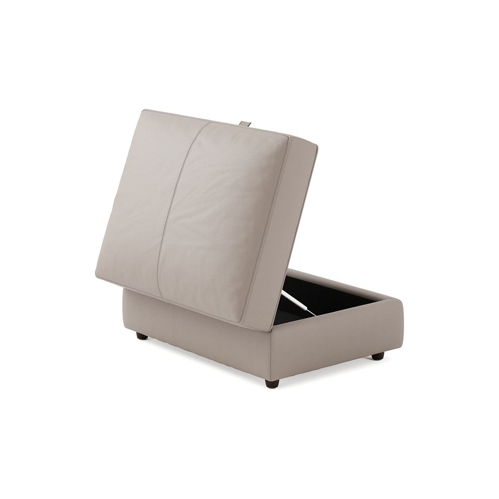 Marley Storage Footstool in  Oslo Oyster Leather 3
