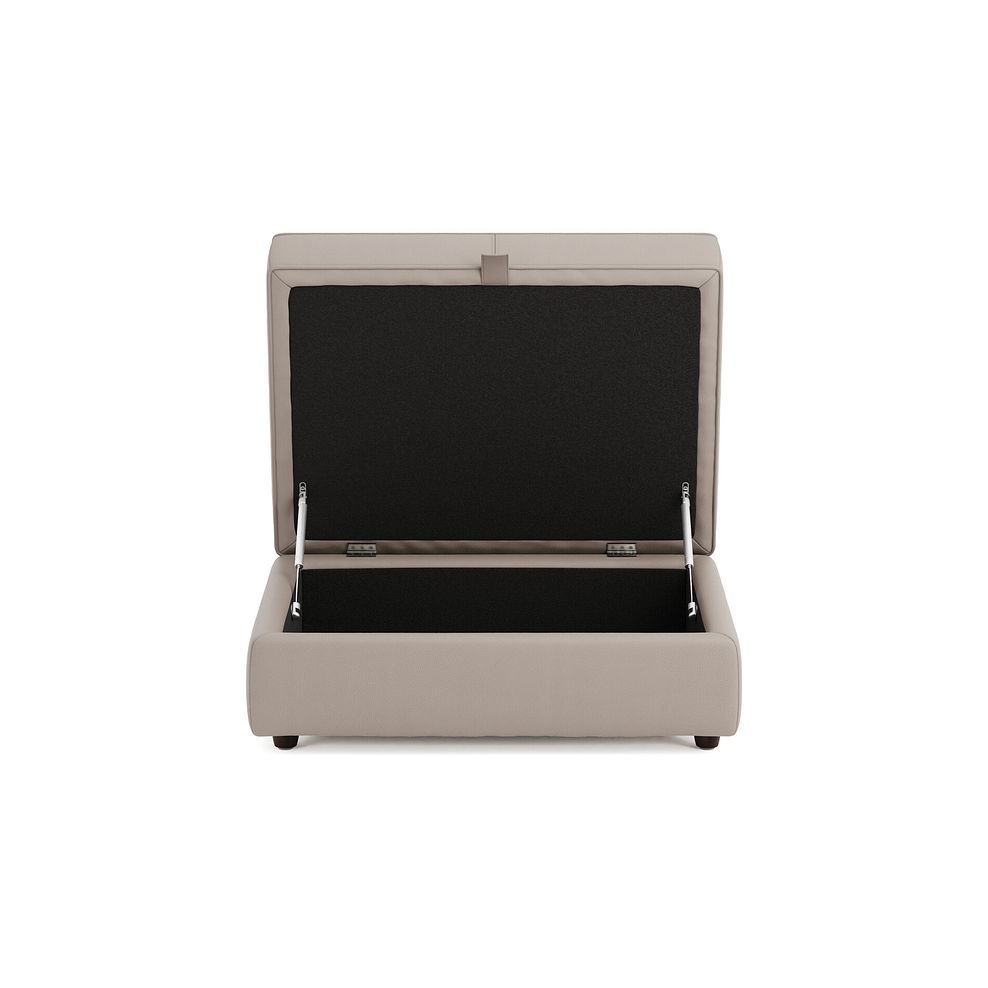 Marley Storage Footstool in  Oslo Oyster Leather 4