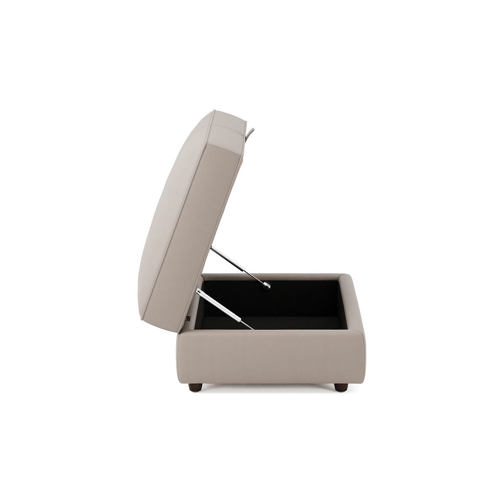 Marley Storage Footstool in  Oslo Oyster Leather 5