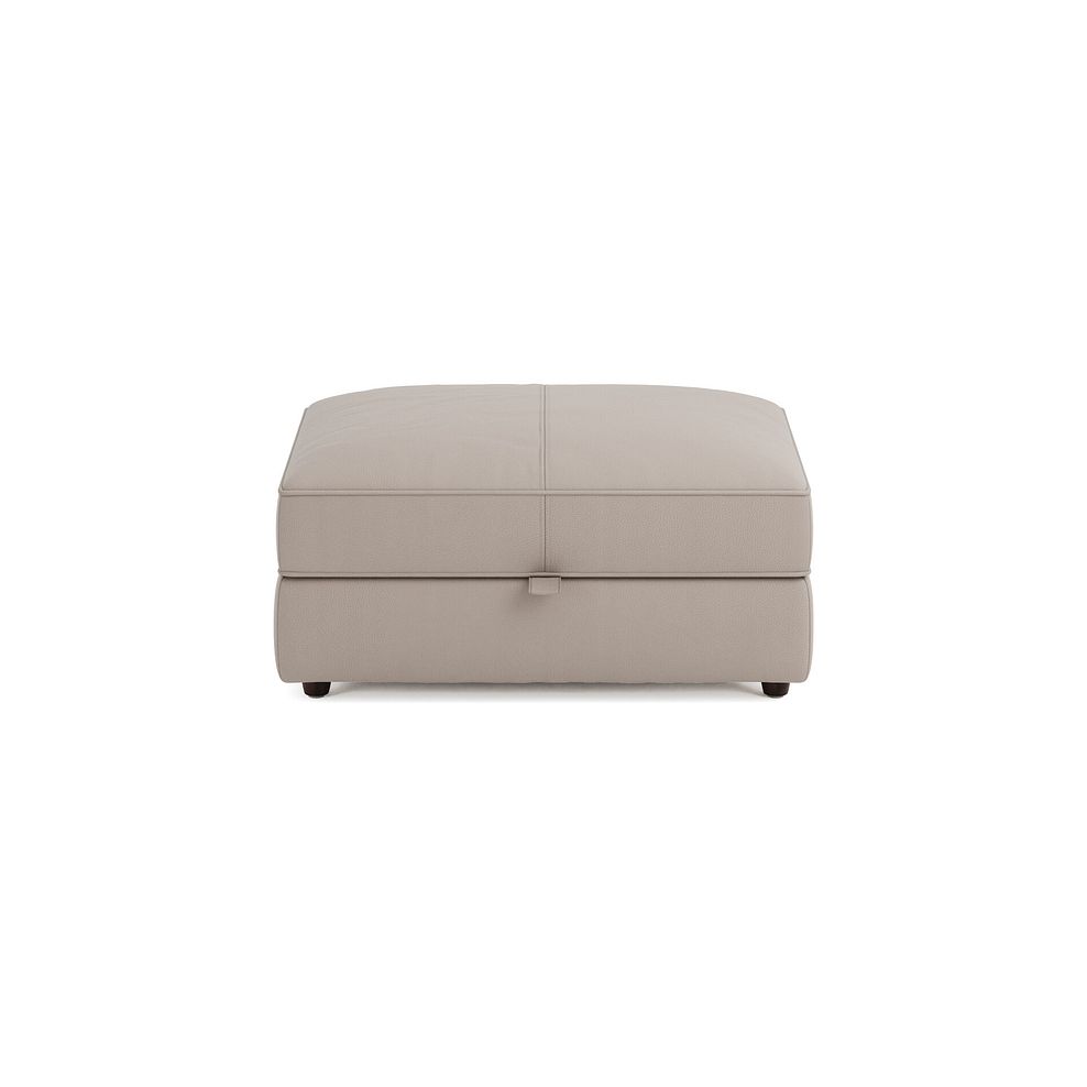 Marley Storage Footstool in  Oslo Oyster Leather 7