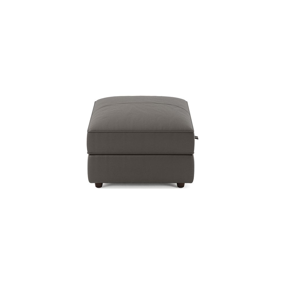 Marley Storage Footstool in  Oslo Storm Leather 8