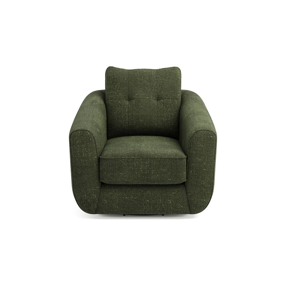 Marley Swivel Chair in  Lila Pine Fabric 3