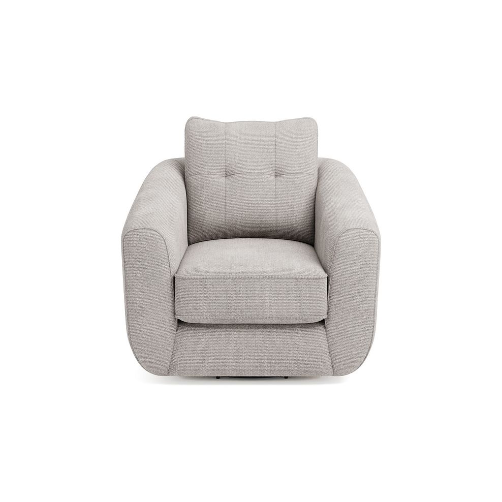 Marley Swivel Chair in  Lila Stone Fabric 3