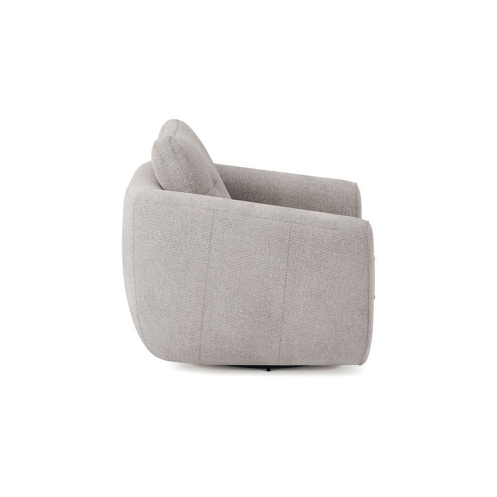 Marley Swivel Chair in  Lila Stone Fabric 4