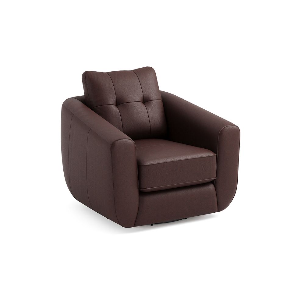 Marley Swivel Chair in  Oslo Chestnut Leather 1