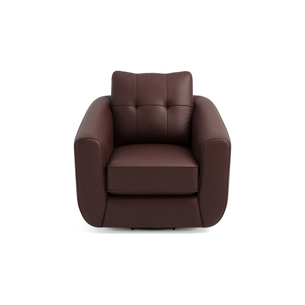 Marley Swivel Chair in  Oslo Chestnut Leather 3