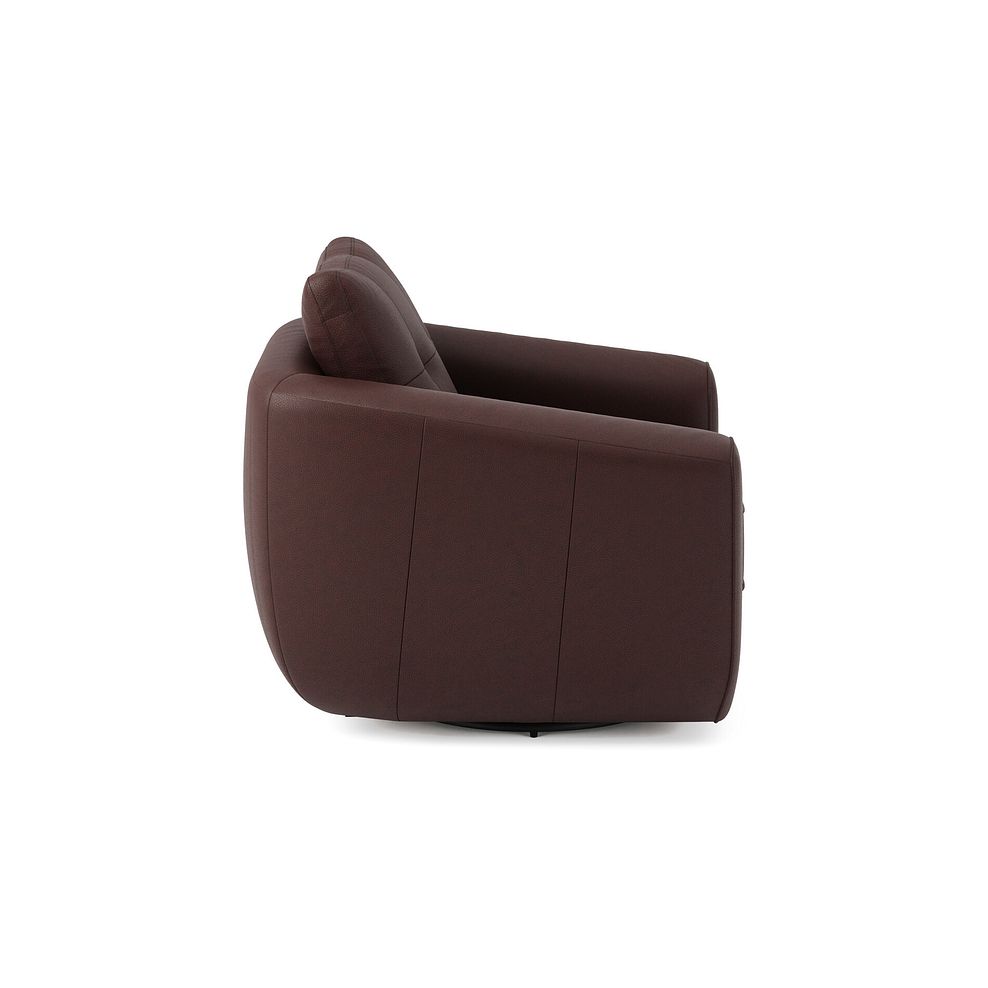 Marley Swivel Chair in  Oslo Chestnut Leather 4